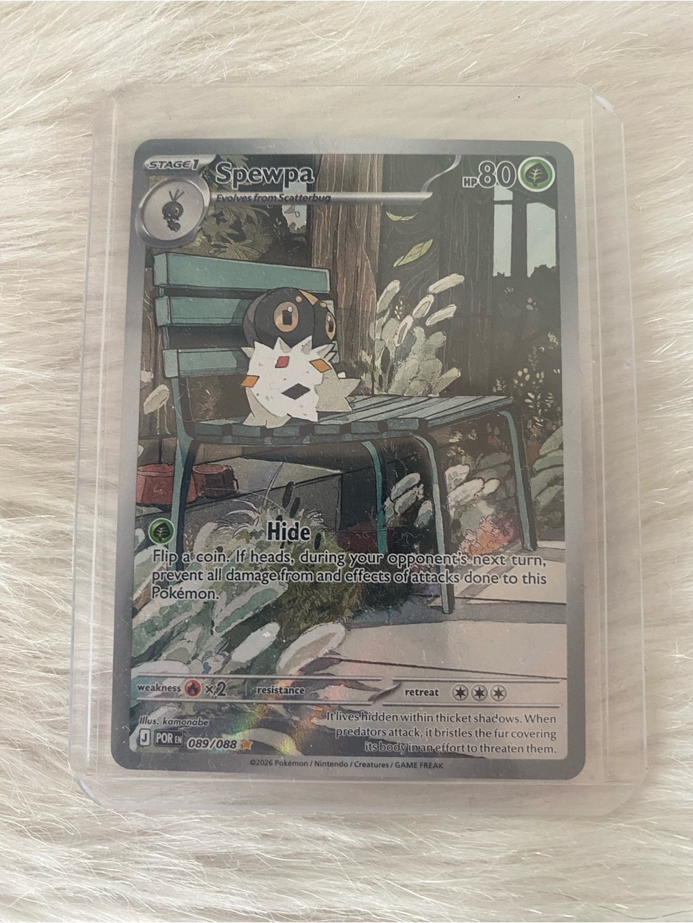 Spewpa Pokémon Card Full Art Perfect Order Illustration Rare 089/088